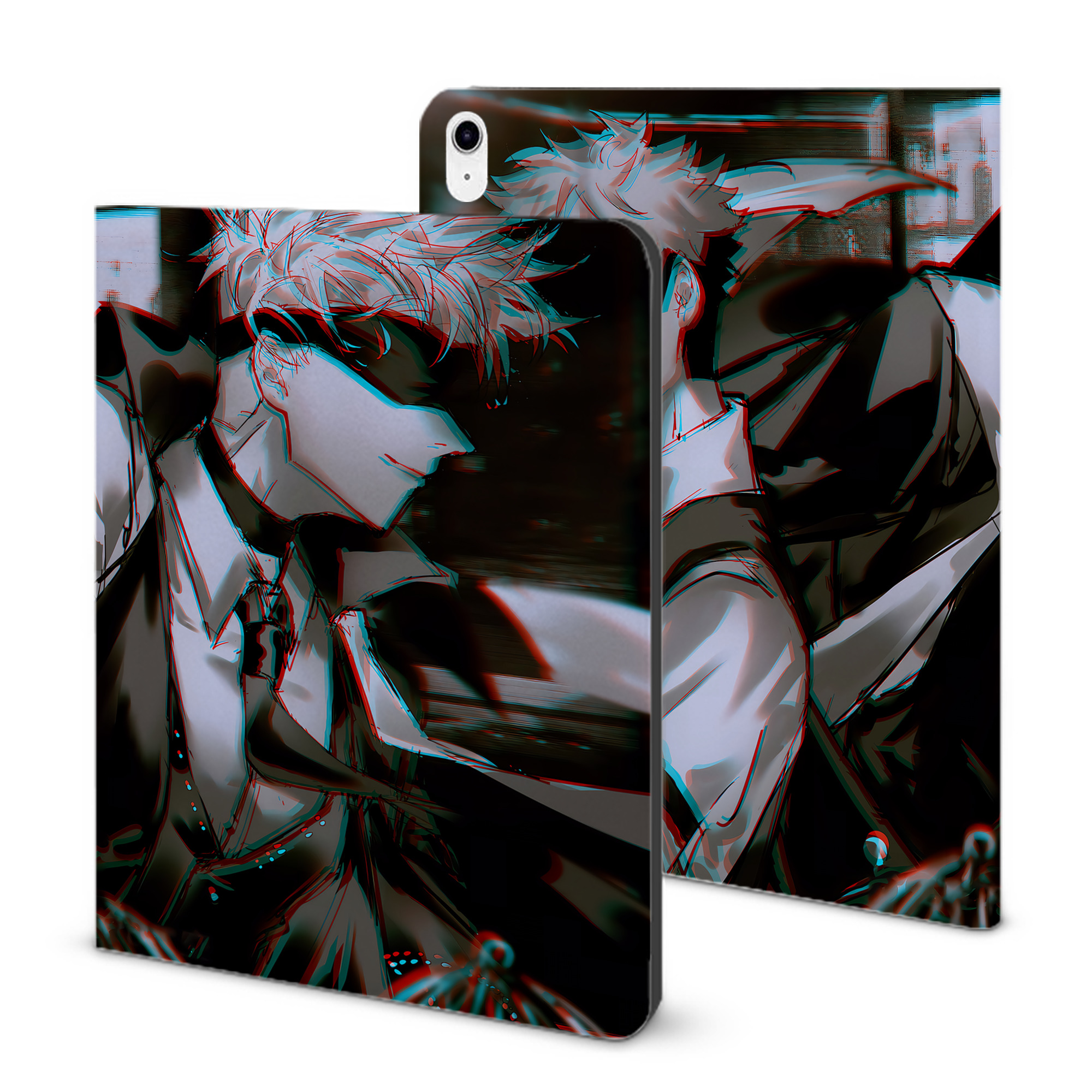 （画像用） 呪術廻戦 Jujutsu Kaisen IPad ケース ブック型 PUレザー TPU 耐衝撃 軽量 薄型 ペン収納なし 全面保護 IPad 各モデル対応